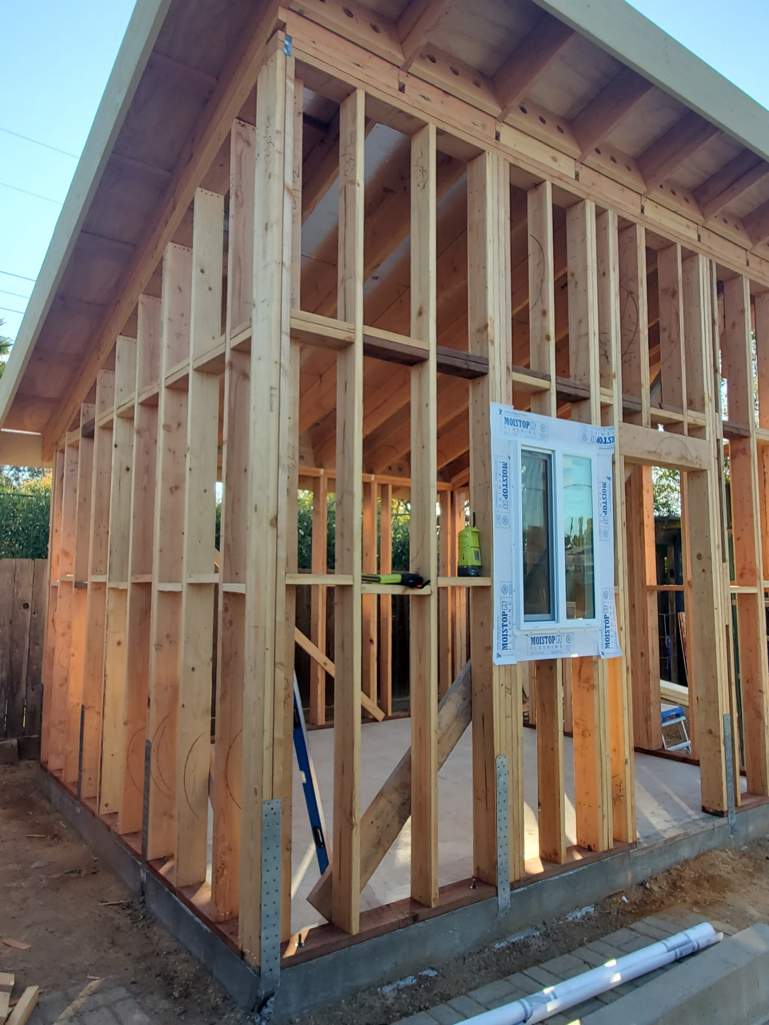 Accessory structure framing by Gray and Gray Construction